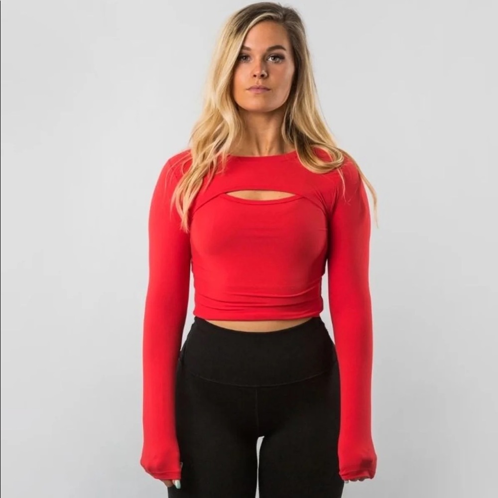Alphalete key hole long sleeve